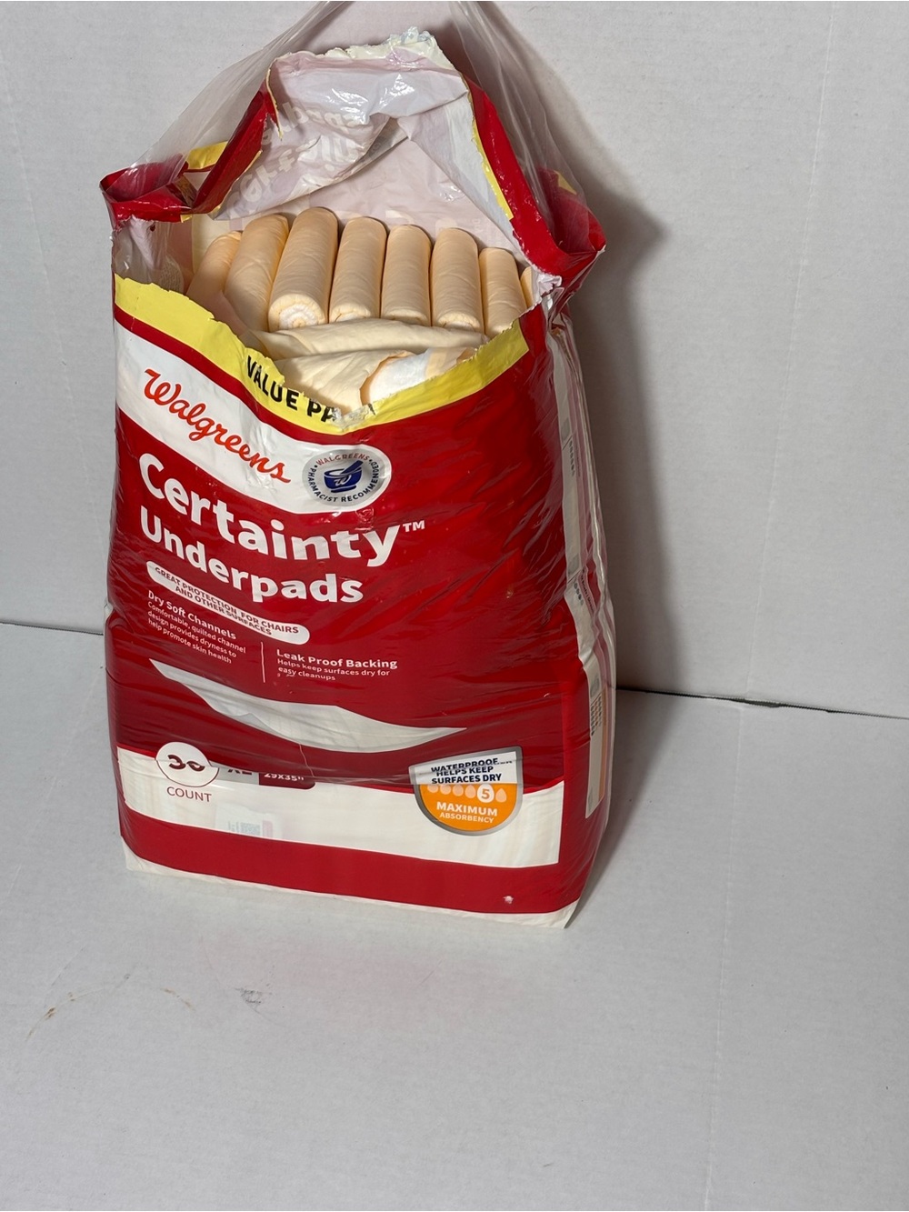 Certainty Underpads - Beige (30 Count)